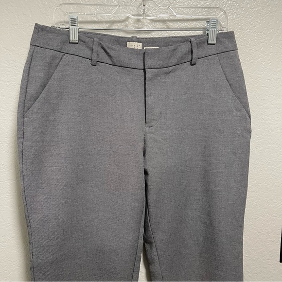 A New Day Grey Stretch Split Hem Trousers Size 8 - Picture 2 of 5